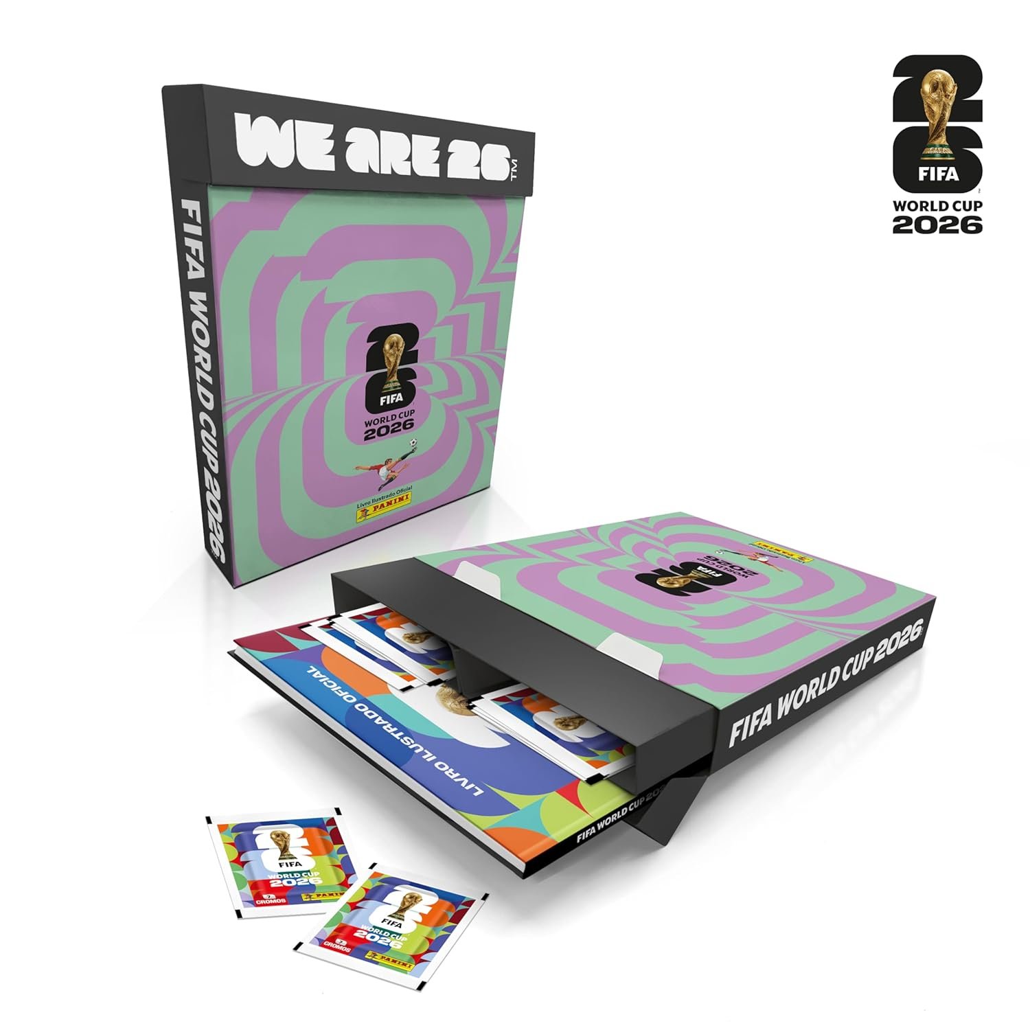 Box Fliptop Copa 2026 Brochura + 30 Envelopes